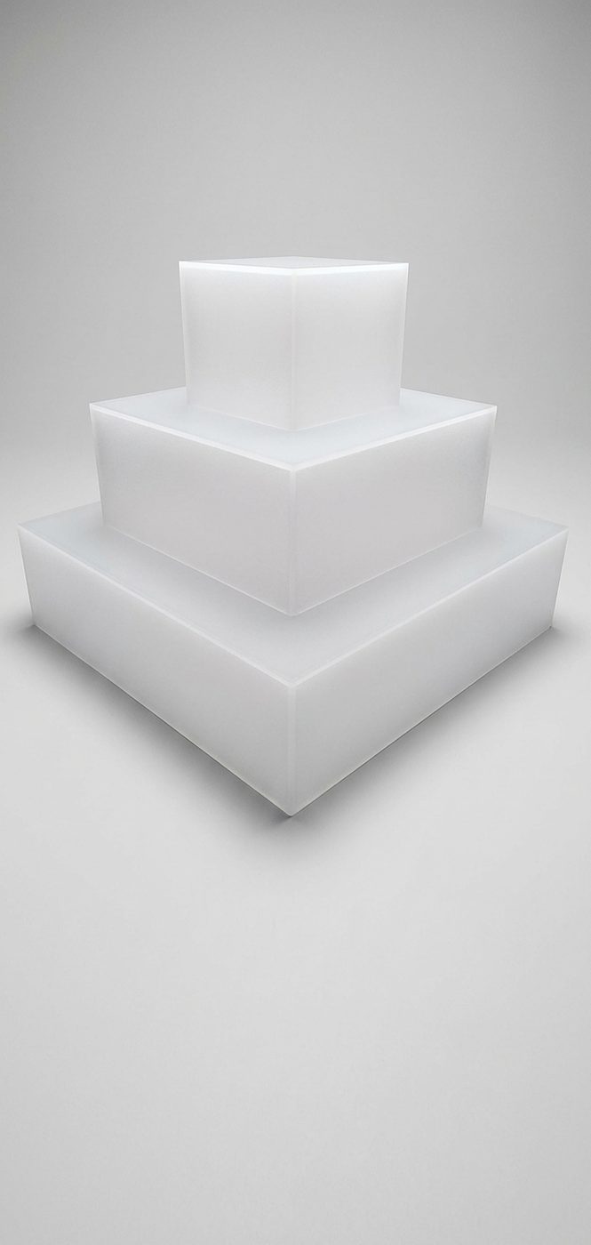Frosted Tiered Display