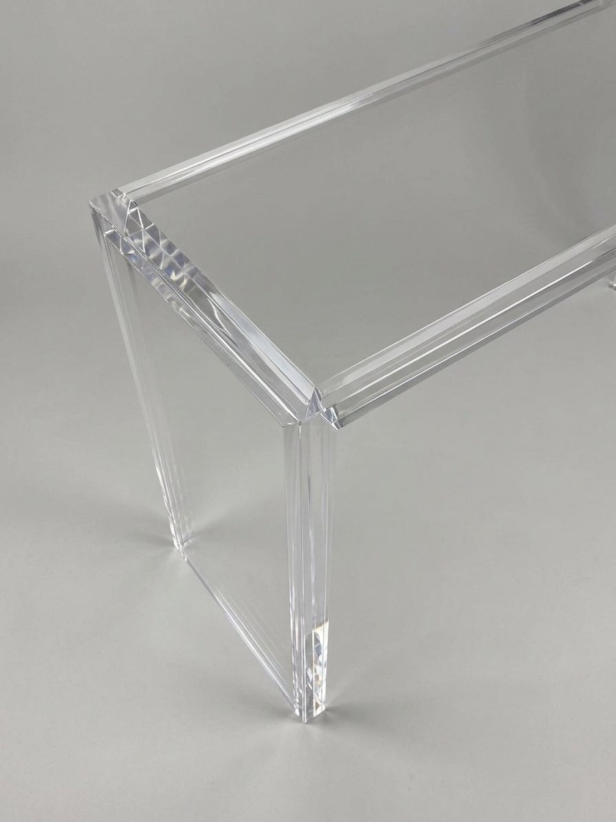 Waterfall Console — Edge Detail